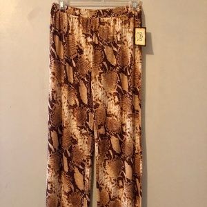 Snake print lounge pants